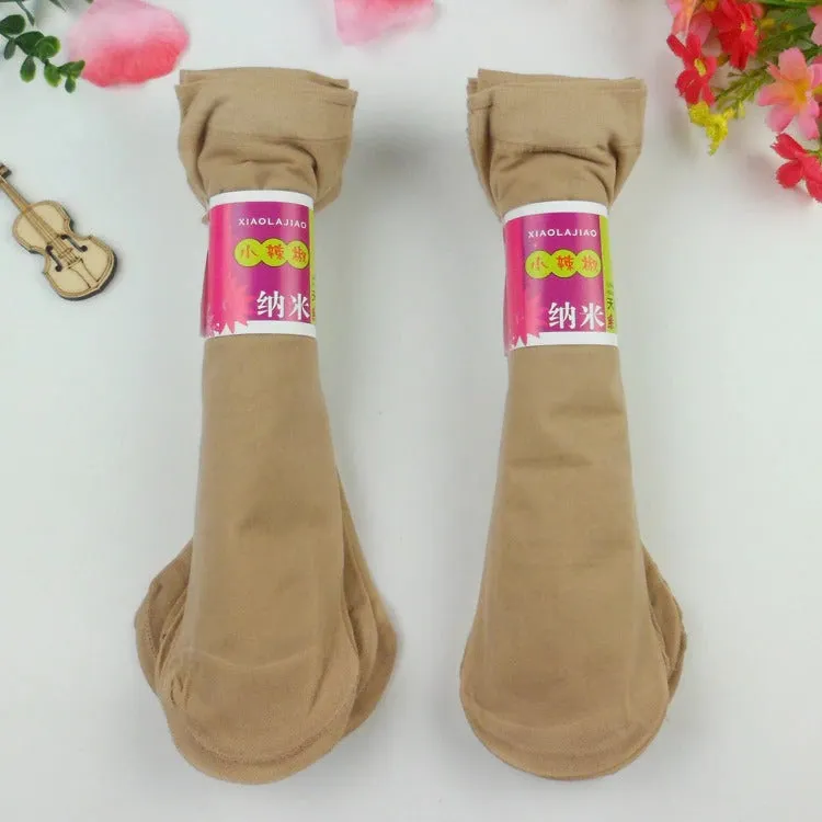 20 Pcs Per Lot Women's Summer Elastic Nylon Crystal Short Socks