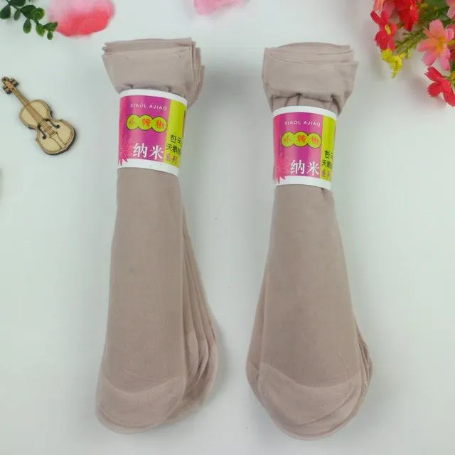 20 Pcs Per Lot Women's Summer Elastic Nylon Crystal Short Socks