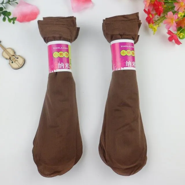 20 Pcs Per Lot Women's Summer Elastic Nylon Crystal Short Socks