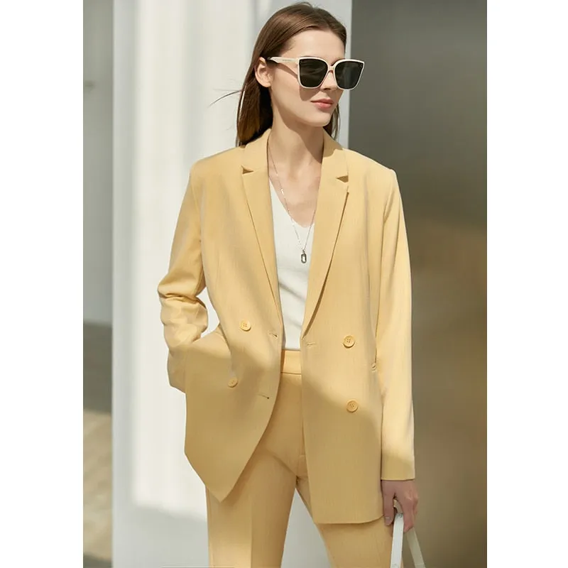 2024 Suit Office Lady Blazer  Women Lace Vneck Tanks High Waist Women Pants Shorts