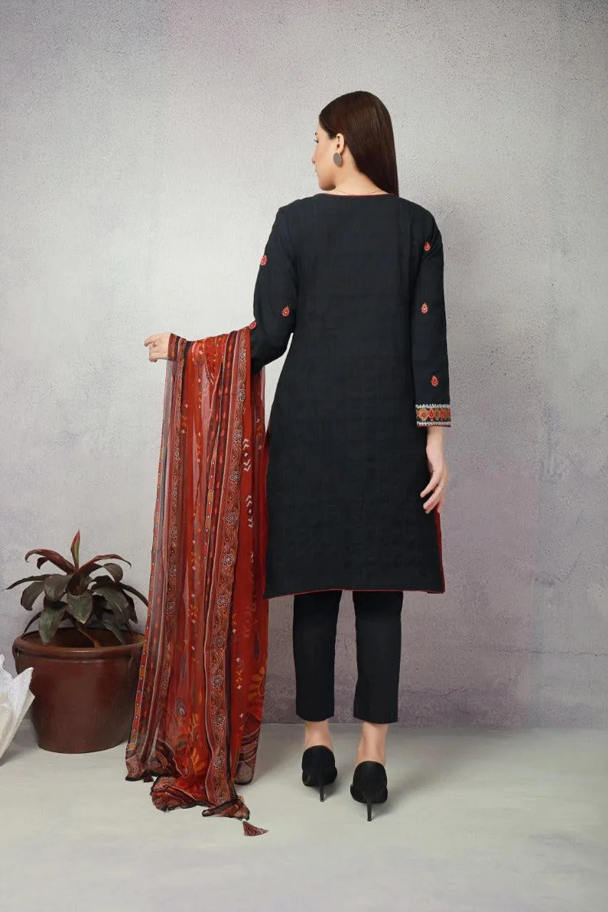 ACE Galleria Embroidered Unstitched 3 Piece Jacquard Suit ACE 12082