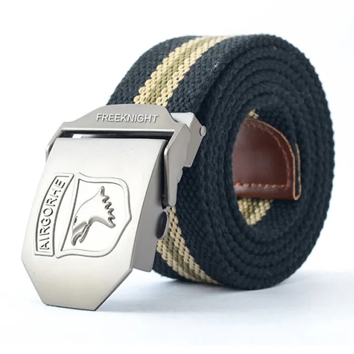 Add Thicken Canvas Belt for Men