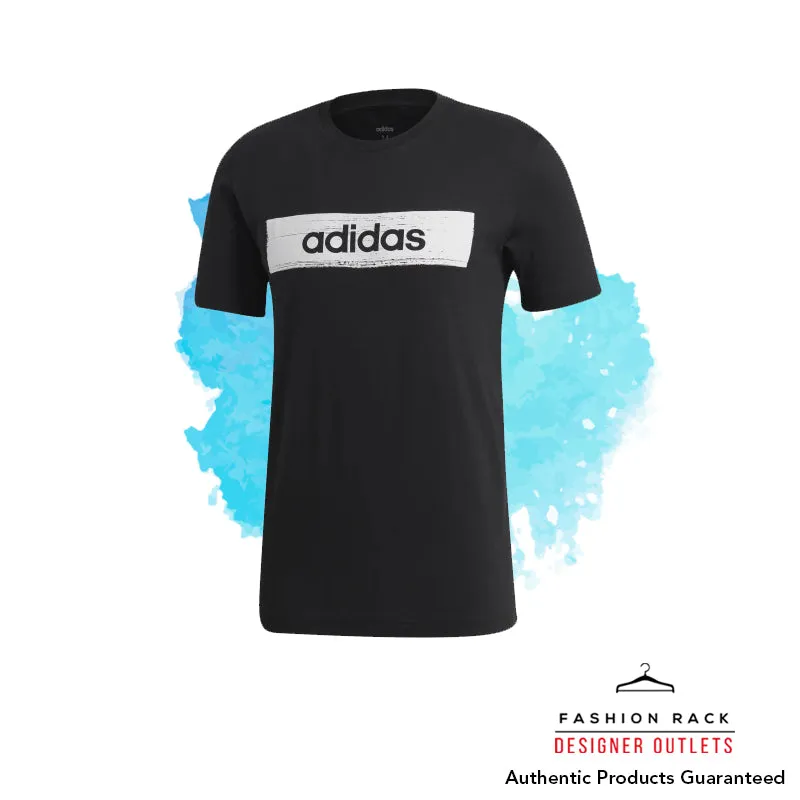 Adidas Brush Stroke Box Graphic Tee Black/Black