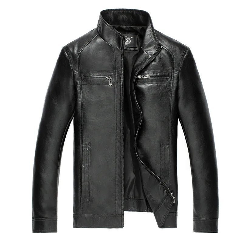 AIBIANOCEL Brand New Mens Faux Leather Jackets High Quality