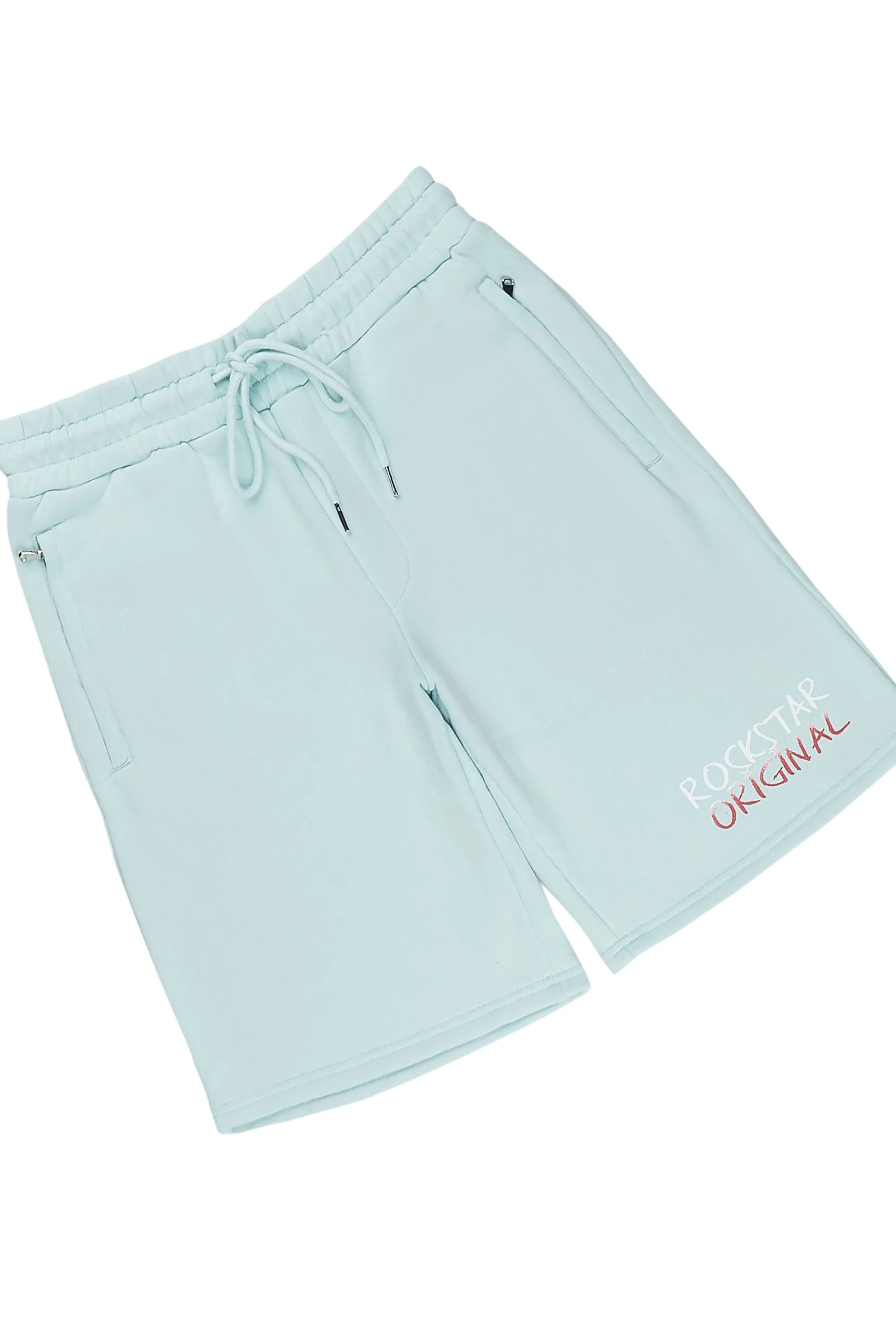 Alwine Aqua T-Shirt Short Set