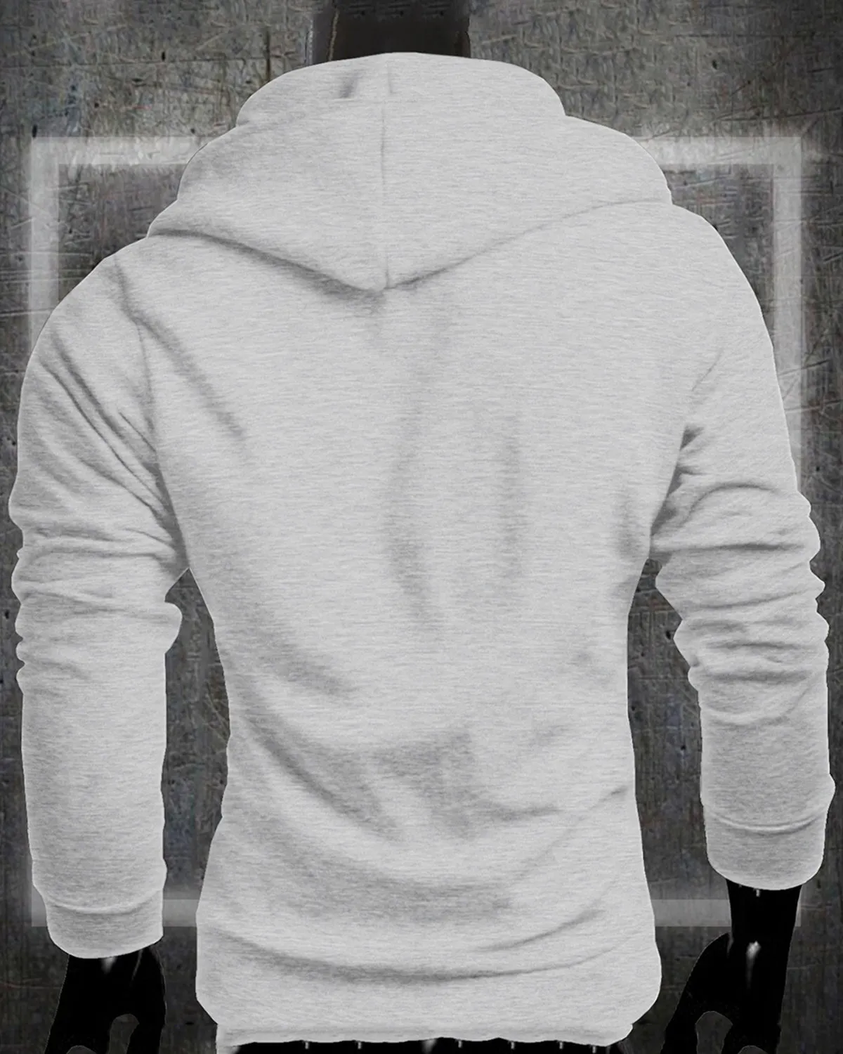 Assassin White melange Men Casual Side Zipper Jacket