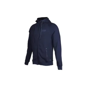 Athan Men Cotton Navy Blue Hoodie