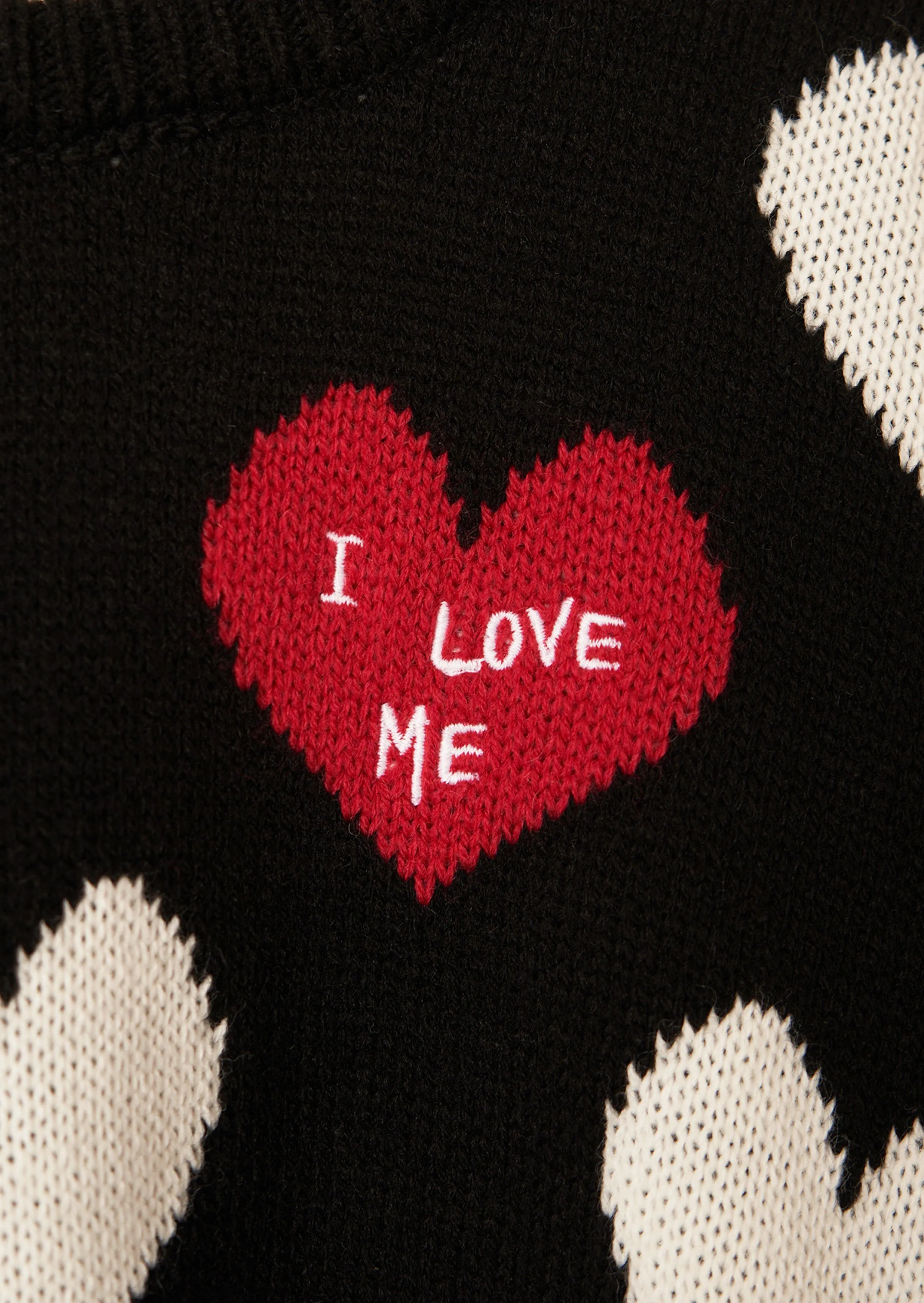 Avery Heart Jacquard Knit