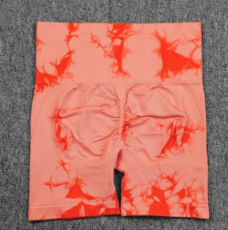 B-ACTIVE SEAMLESS TIE DYE SPORT SHORTS