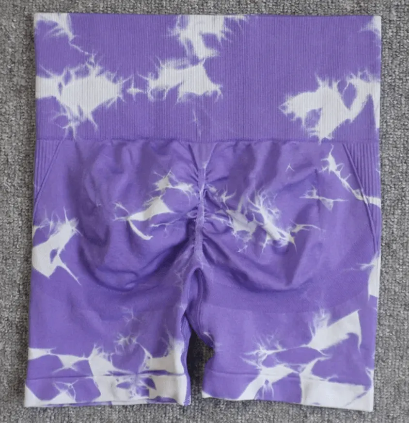 B-ACTIVE SEAMLESS TIE DYE SPORT SHORTS