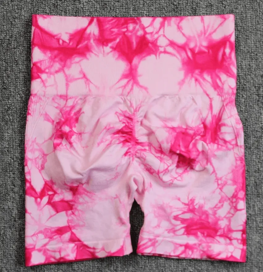 B-ACTIVE SEAMLESS TIE DYE SPORT SHORTS