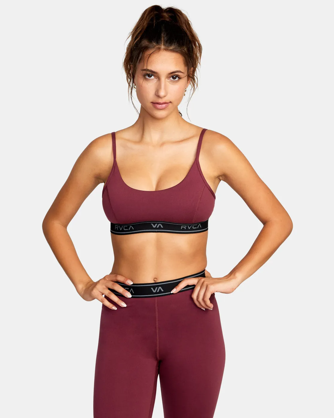 Base Sports Bra - Burgundy