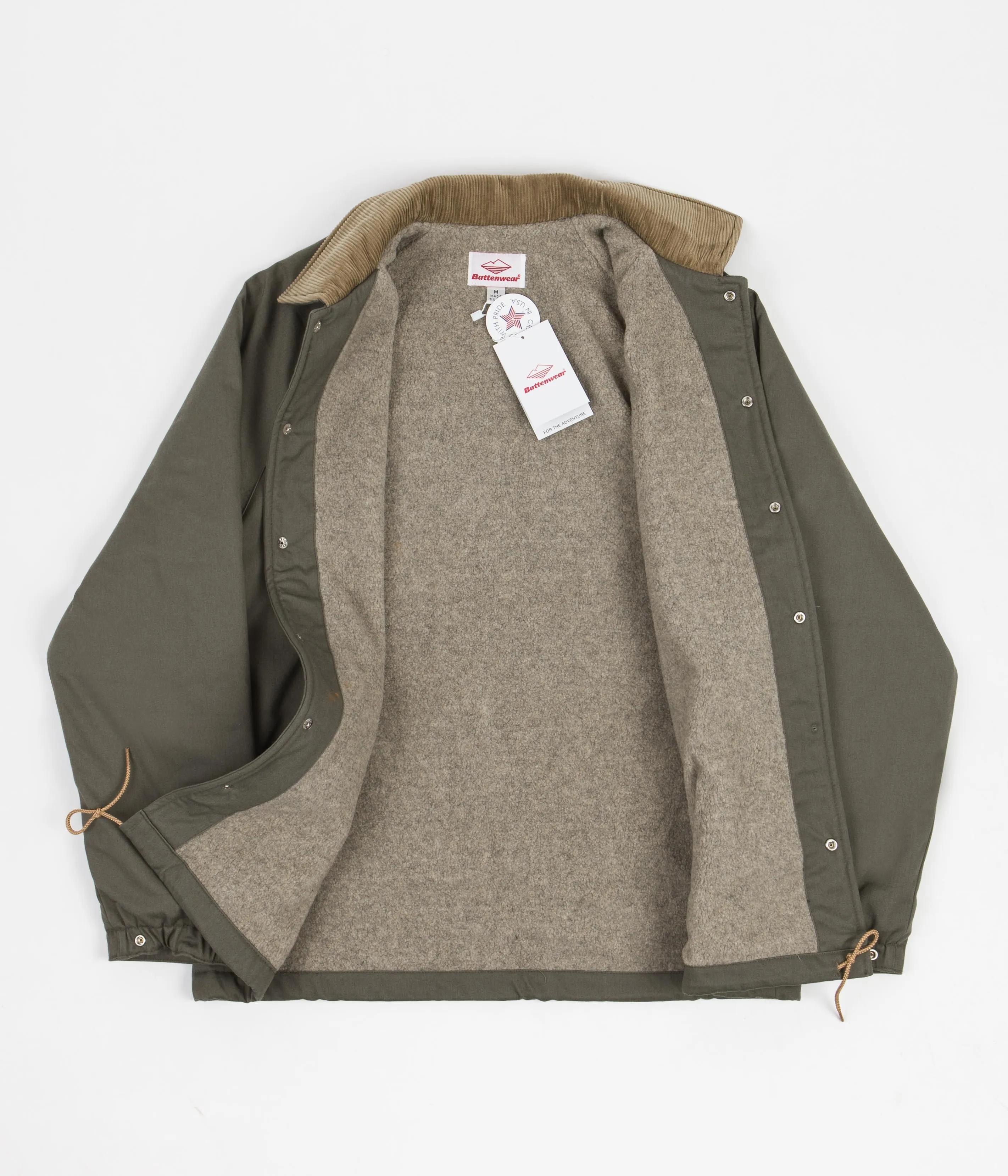 Battenwear Beach Breaker Jacket - Army Green