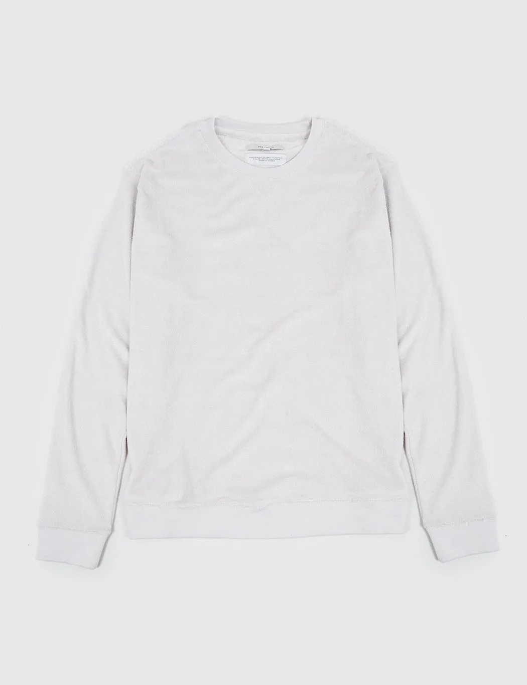 Bellfield Hingis Towelling Sweatshirt - Stone Grey