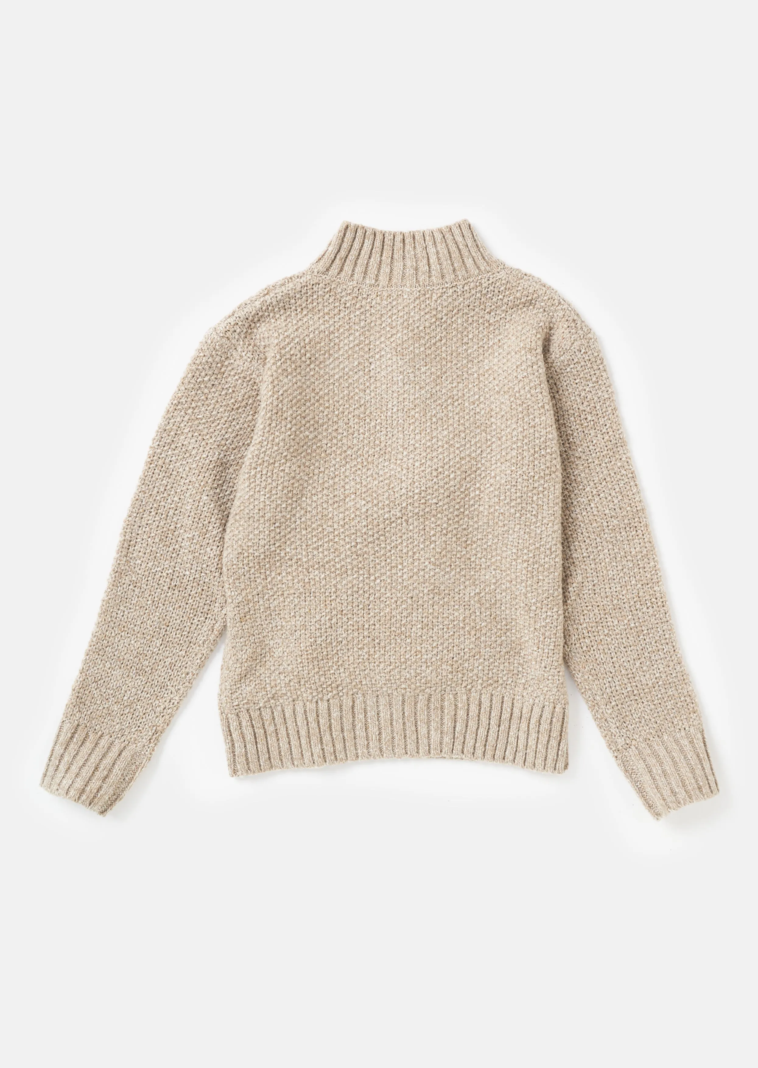 Ben Beige Funnel Knit