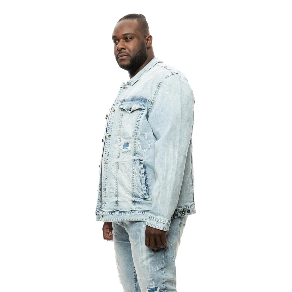 Big and Tall Shotgun Jean Jacket - Cypher Blue