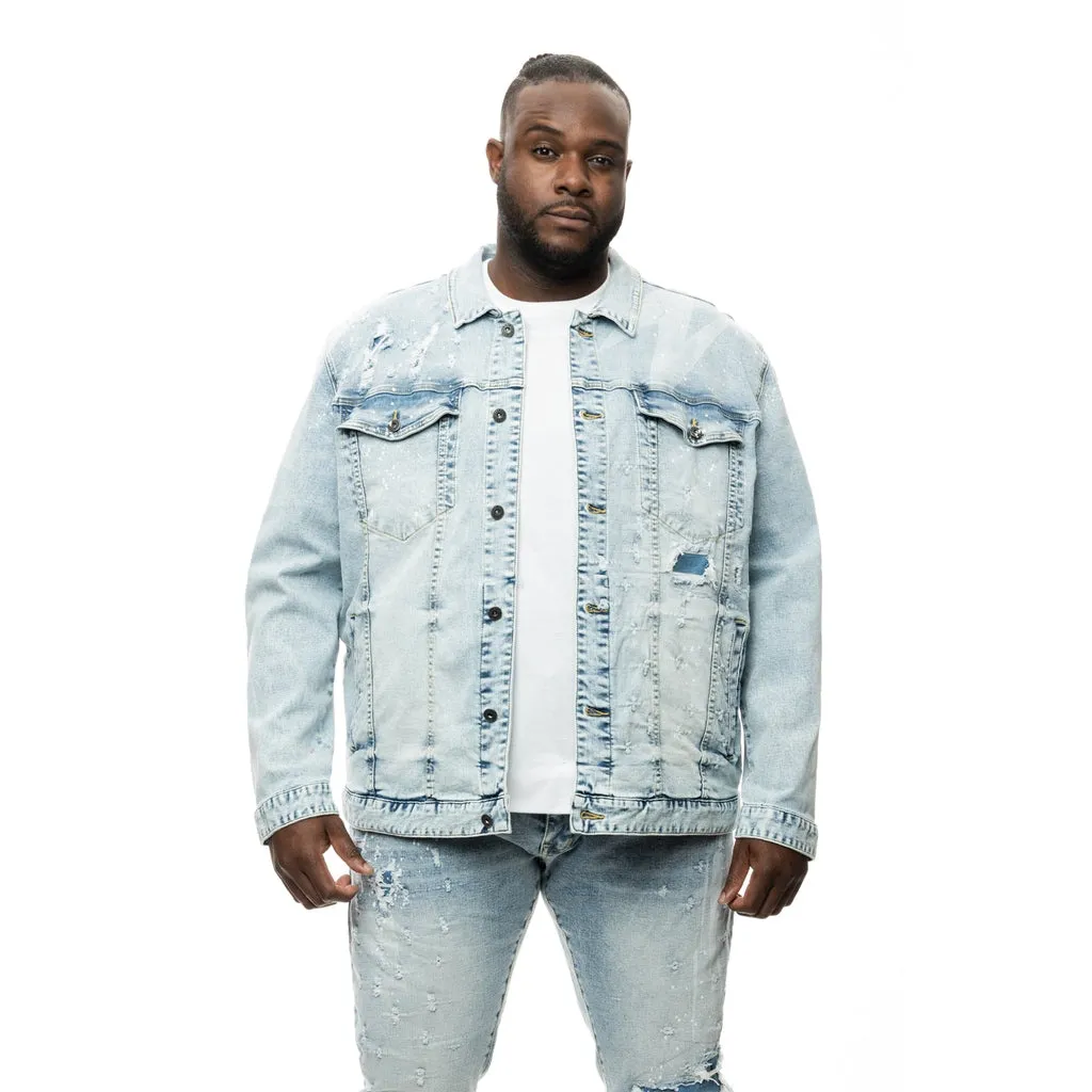 Big and Tall Shotgun Jean Jacket - Cypher Blue