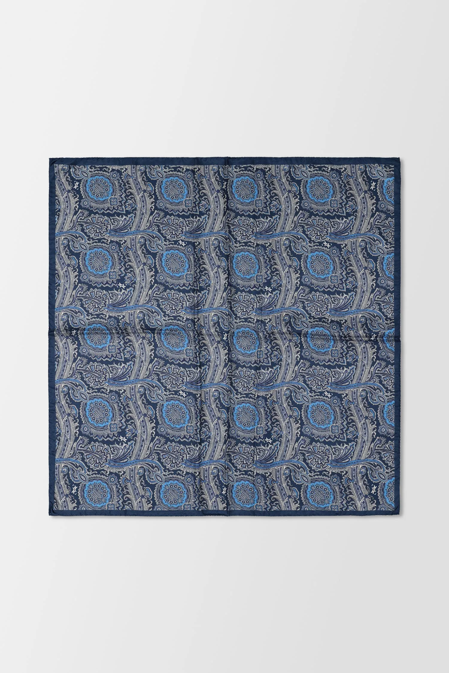 Billionaire Dark Blue/Black Foulard Paisley Scarf