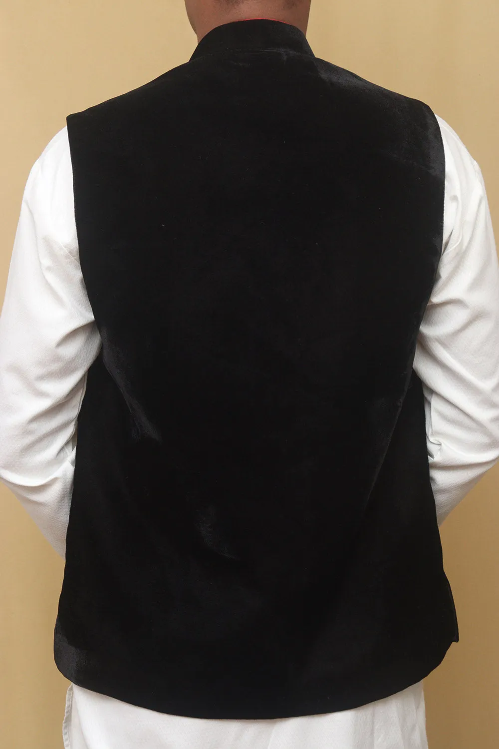 Black Velvet Nehru Jacket