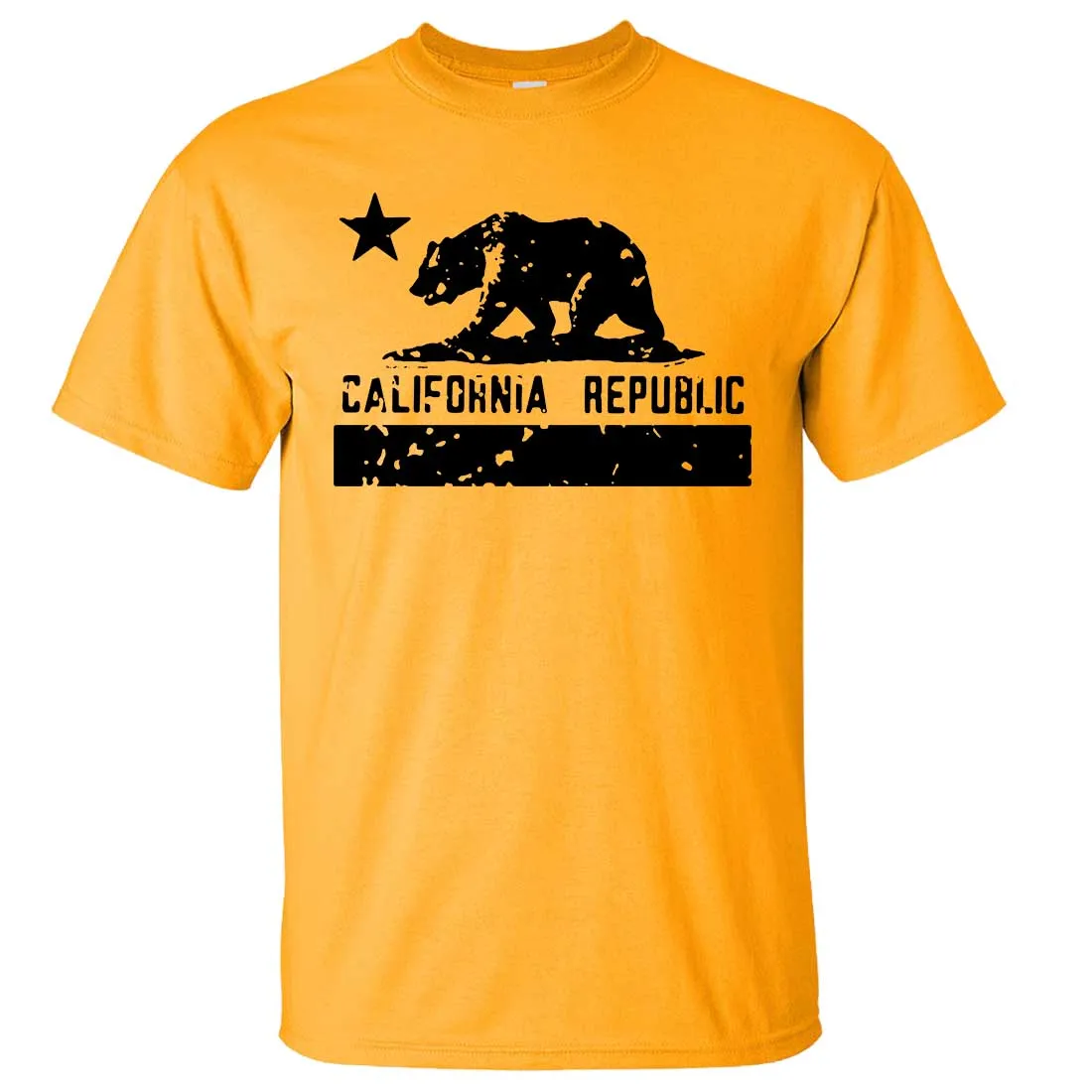 California Flag Black Print Silhouette Asst Colors T-shirt/tee