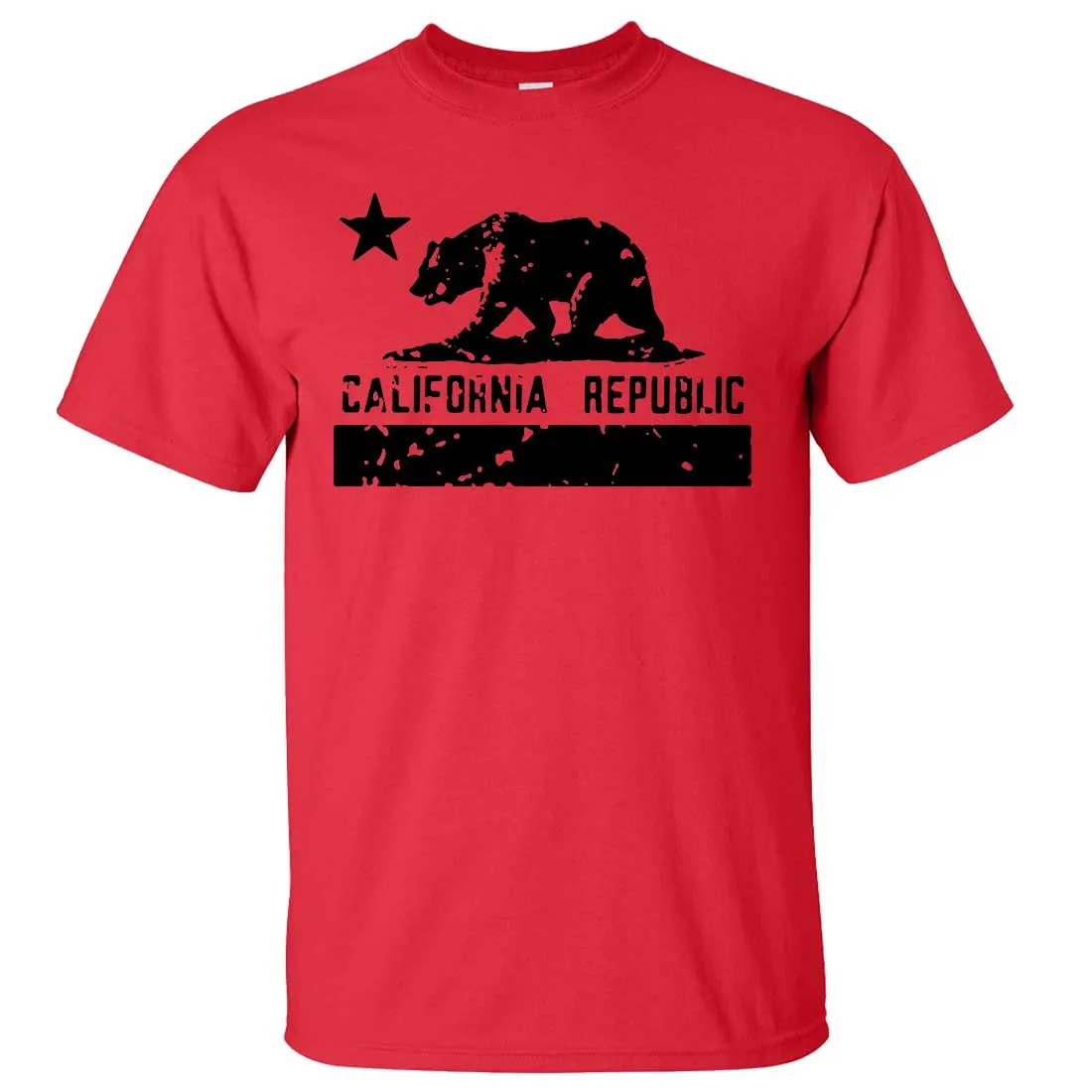 California Flag Black Print Silhouette Asst Colors T-shirt/tee