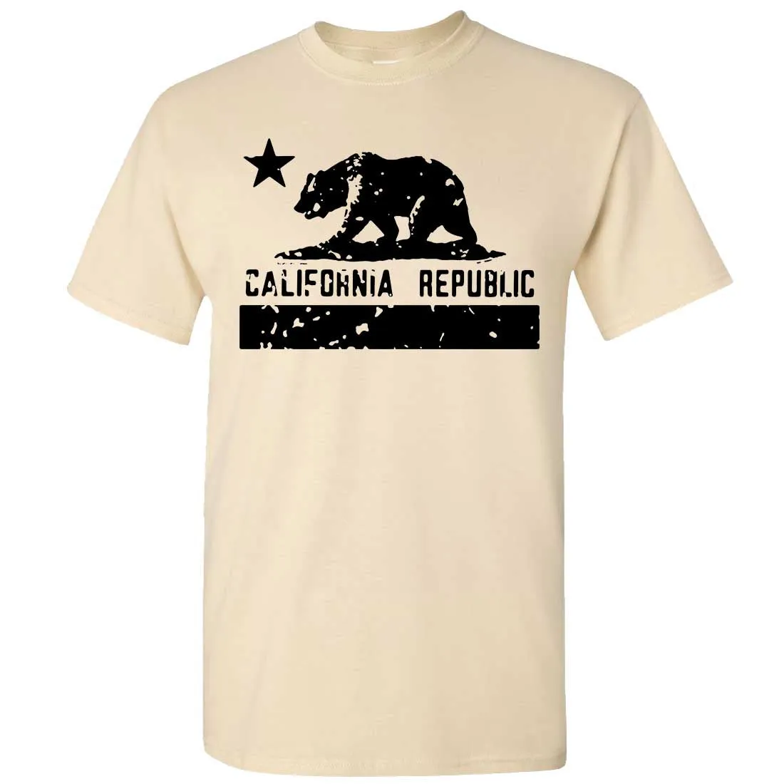 California Flag Black Print Silhouette Asst Colors T-shirt/tee