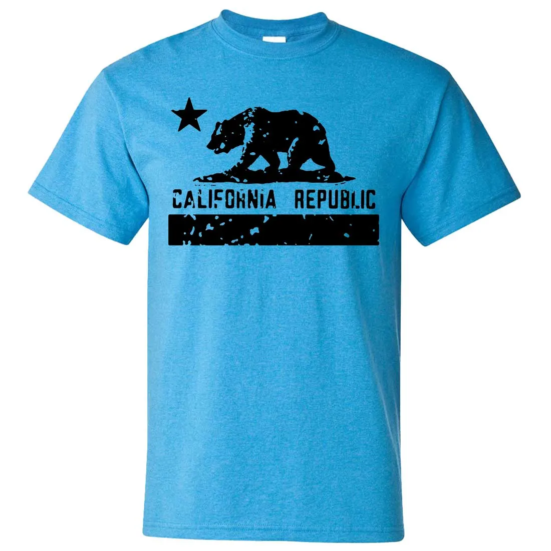 California Flag Black Print Silhouette Asst Colors T-shirt/tee