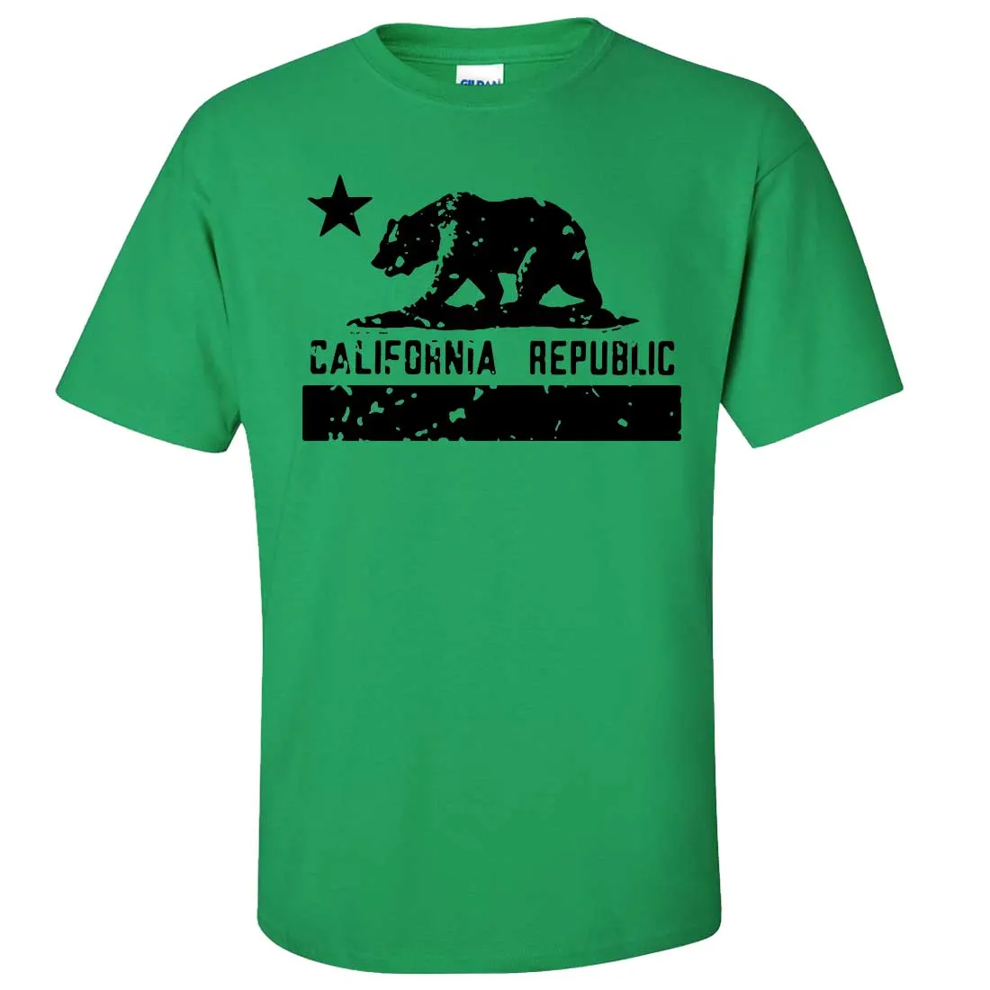 California Flag Black Print Silhouette Asst Colors T-shirt/tee