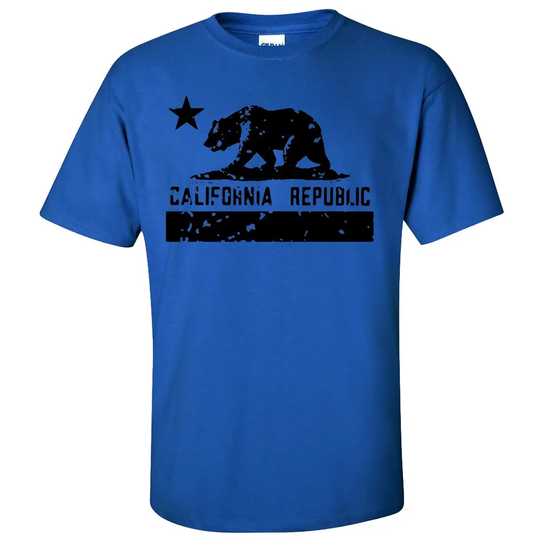 California Flag Black Print Silhouette Asst Colors T-shirt/tee