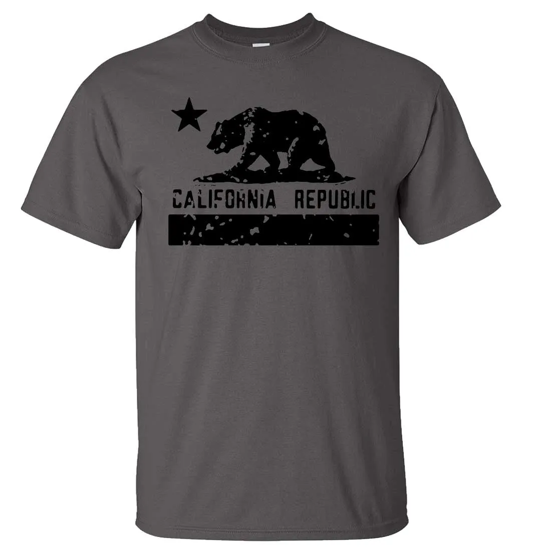 California Flag Black Print Silhouette Asst Colors T-shirt/tee