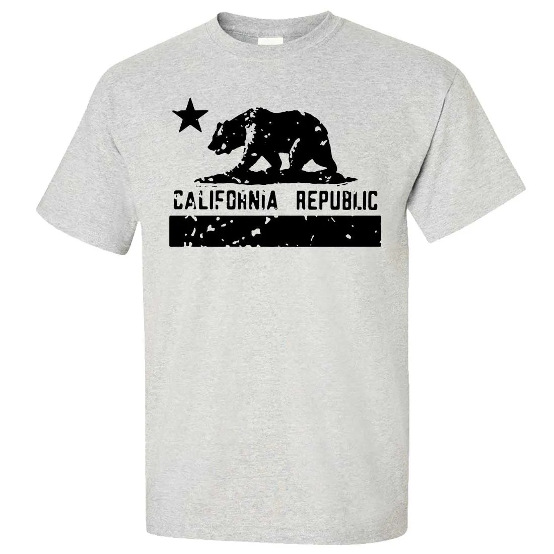 California Flag Black Print Silhouette Asst Colors T-shirt/tee