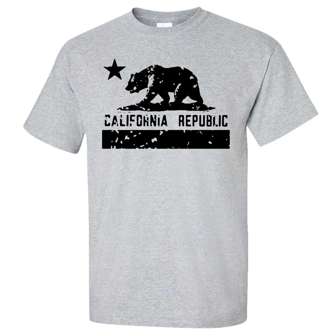 California Flag Black Print Silhouette Asst Colors T-shirt/tee