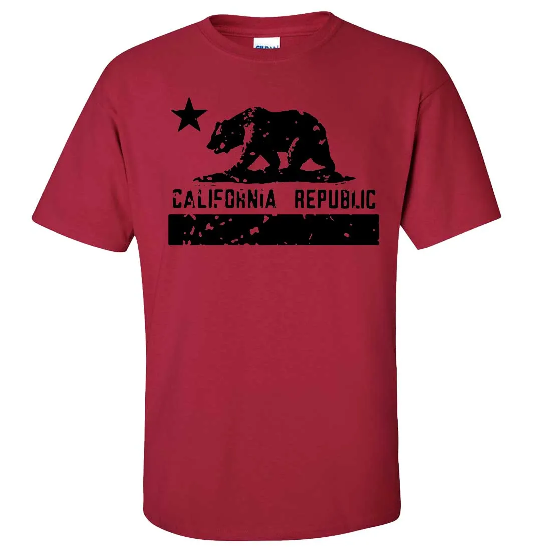 California Flag Black Print Silhouette Asst Colors T-shirt/tee