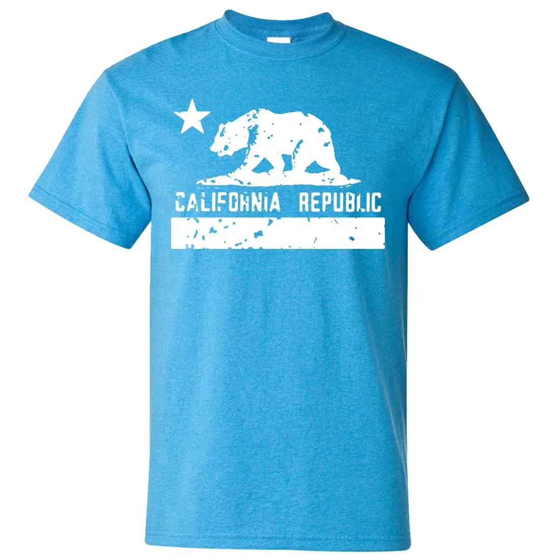 California Flag White Print Silhouette Asst Colors T-shirt/tee