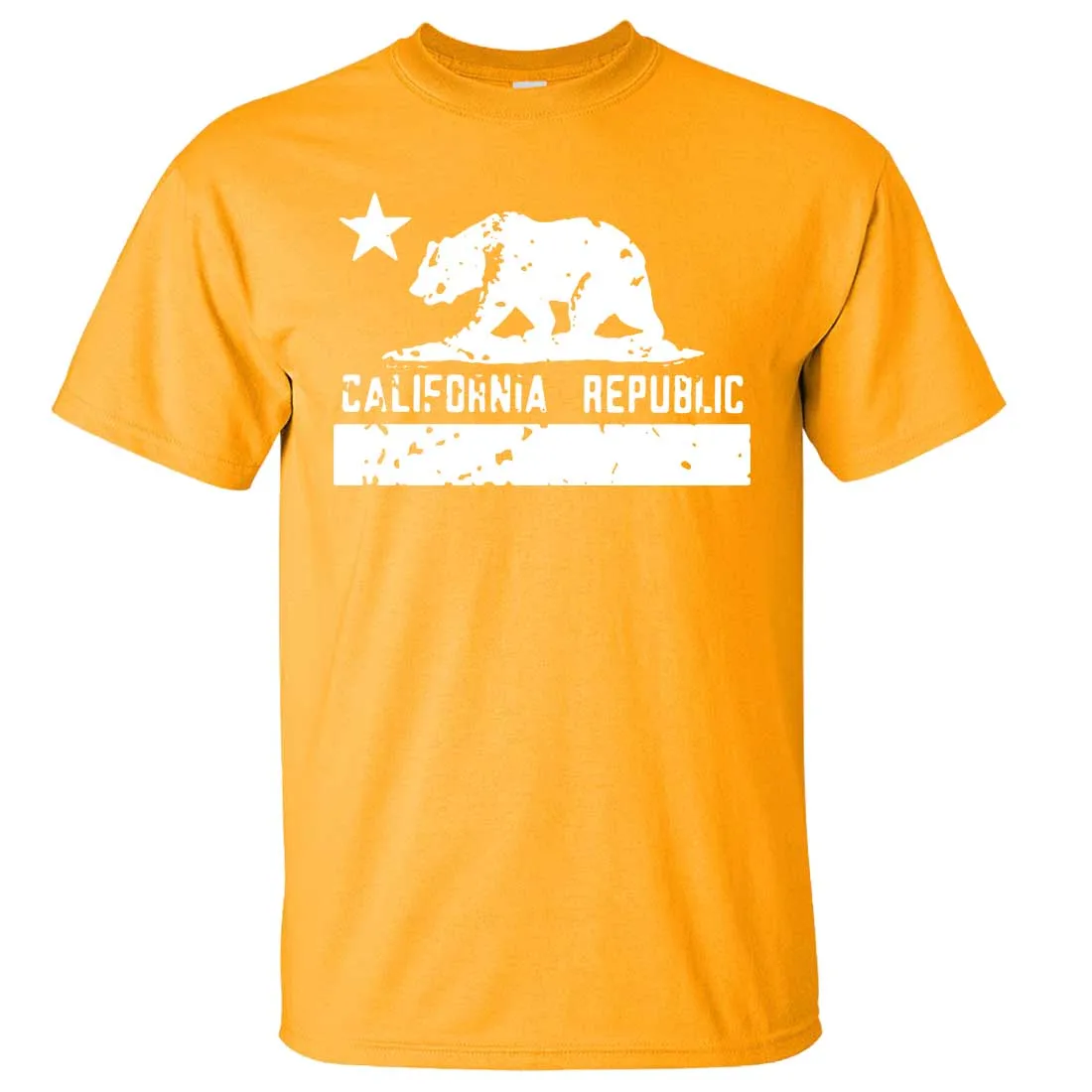 California Flag White Print Silhouette Asst Colors T-shirt/tee