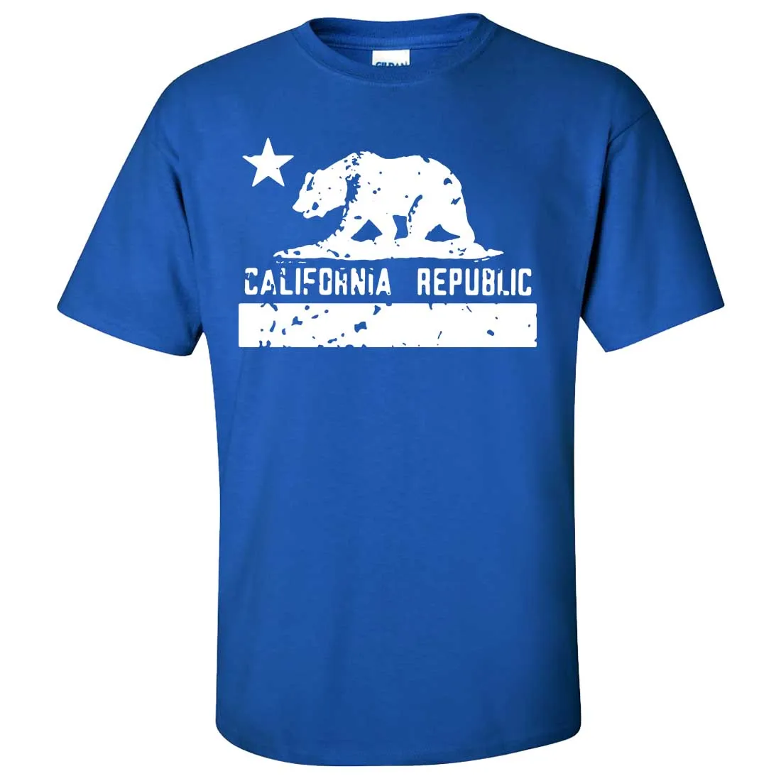 California Flag White Print Silhouette Asst Colors T-shirt/tee