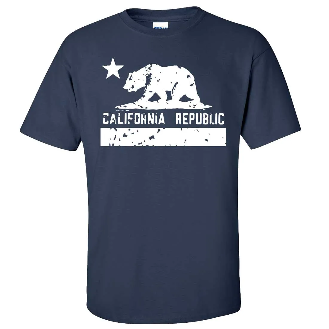 California Flag White Print Silhouette Asst Colors T-shirt/tee