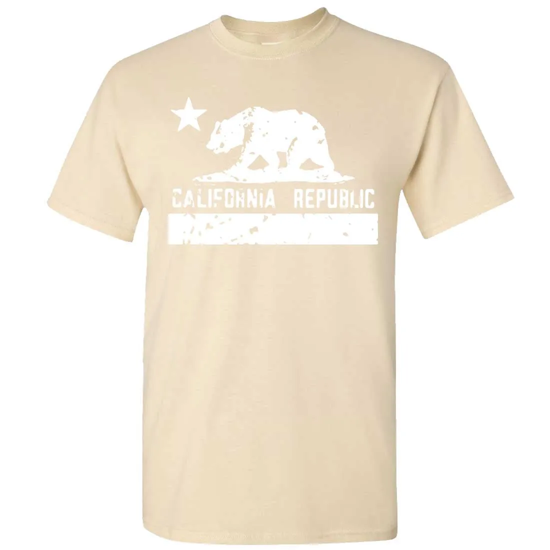 California Flag White Print Silhouette Asst Colors T-shirt/tee