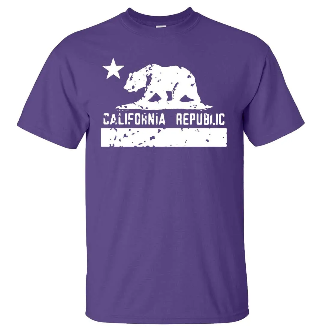 California Flag White Print Silhouette Asst Colors T-shirt/tee