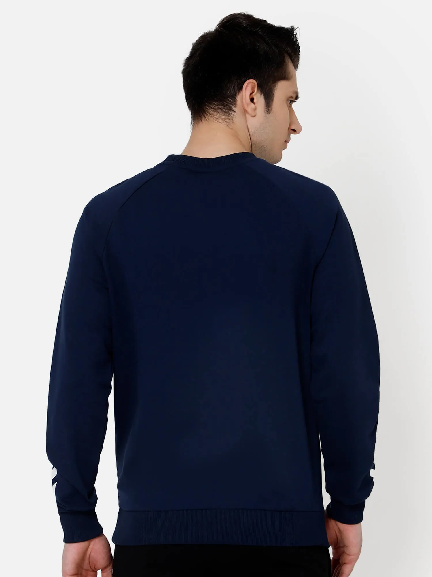 Casoi Men's Solid Regular Fit Round Neck Cotton Rich Sweatshirt Comfortable soft Fabric for Everyday Use Ideal for Casual wear