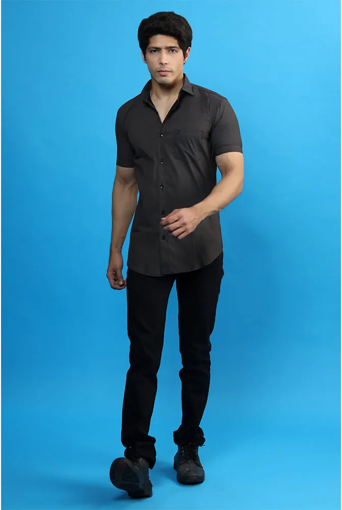 Casual Half Sleeve Shirts - Best Men Casual Black Shirt