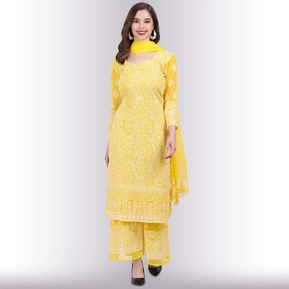 Chikankari Work Garara Dress