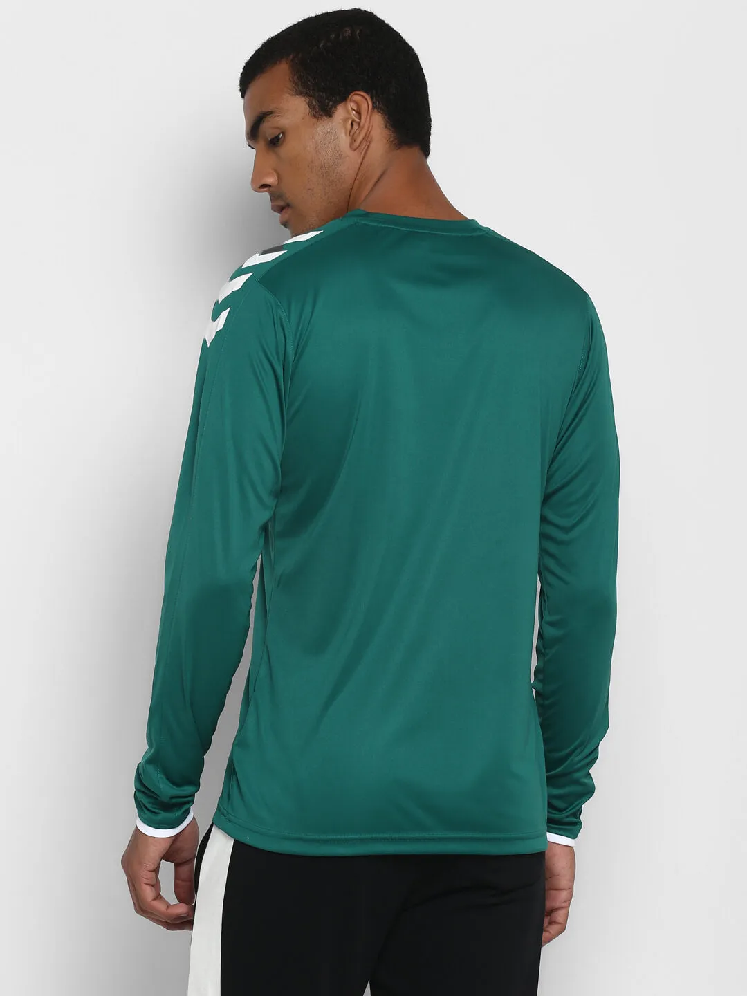 Core Men Polyester Green T-Shirt