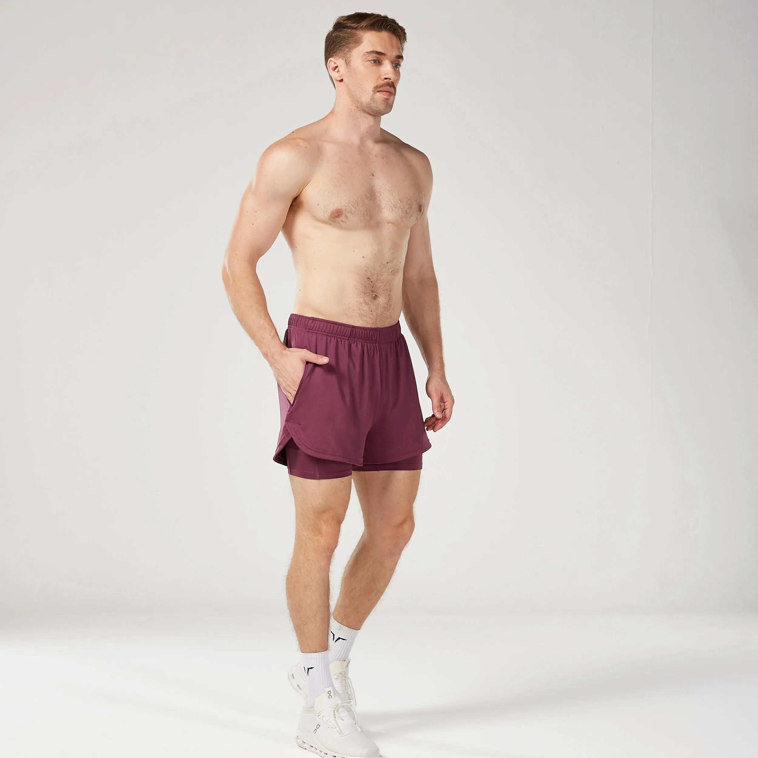 Core Mesh 2-in-1 5" Shorts 2.0 - Burgundy