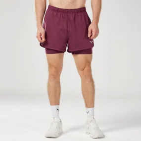 Core Mesh 2-in-1 5" Shorts 2.0 - Burgundy