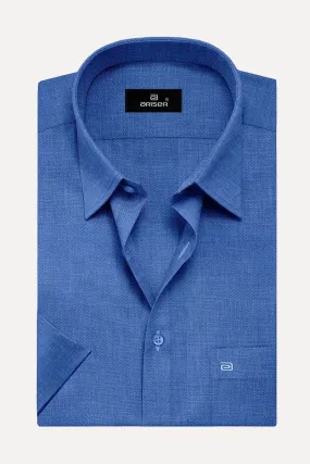 Davos - Dark Blue Formal Shirts for Men | Ariser