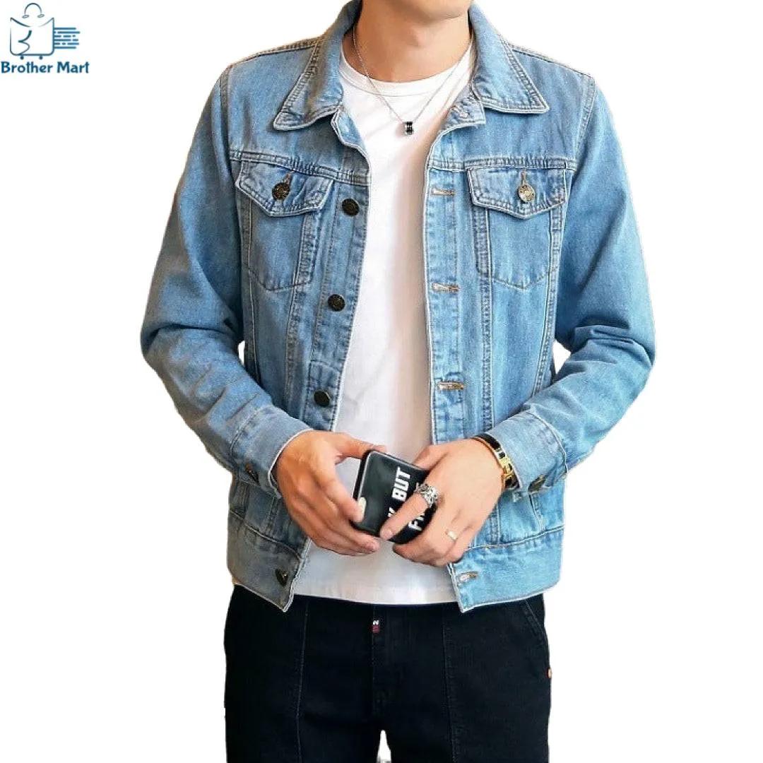 Denim Jeans Jacket for Men-Brothermart