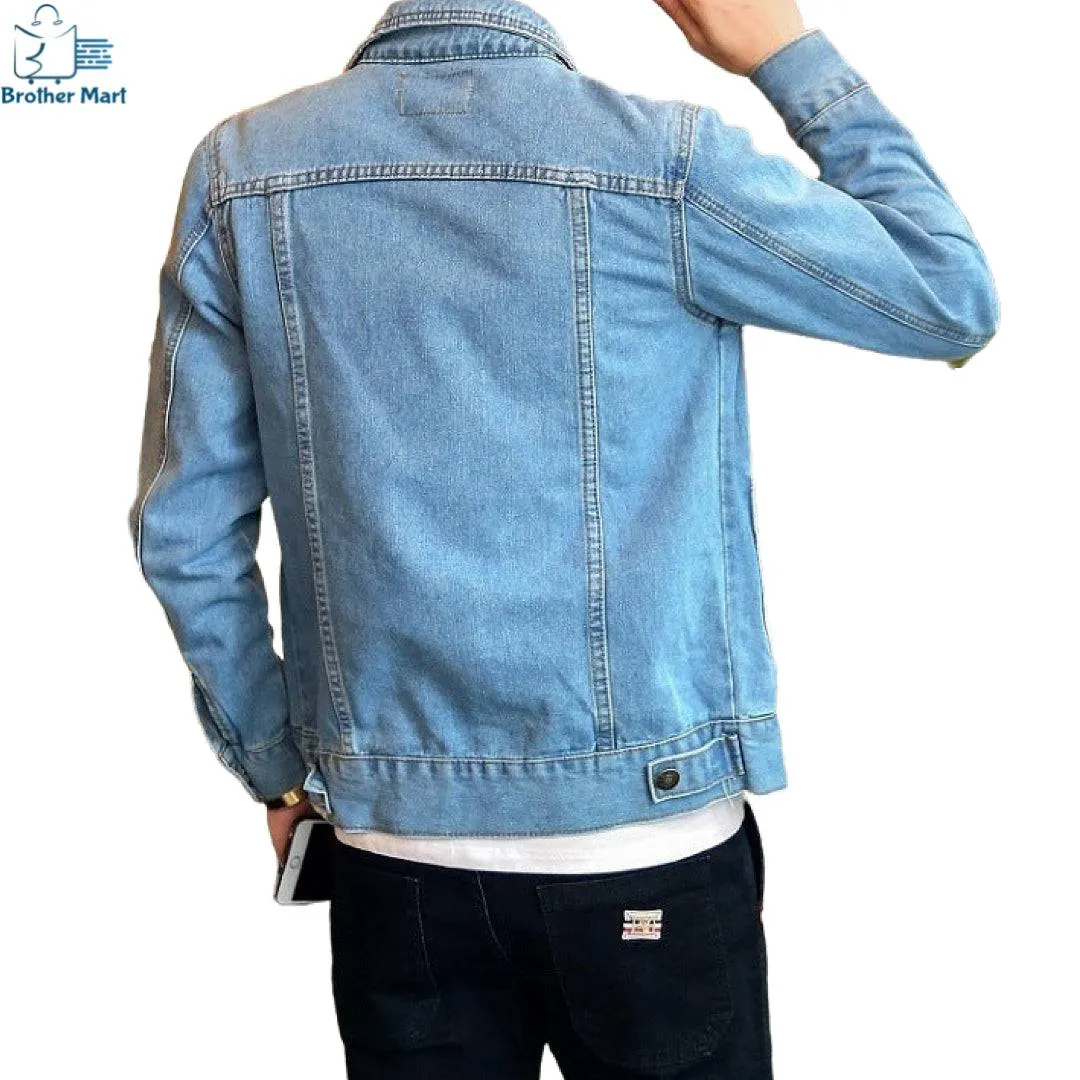 Denim Jeans Jacket for Men-Brothermart