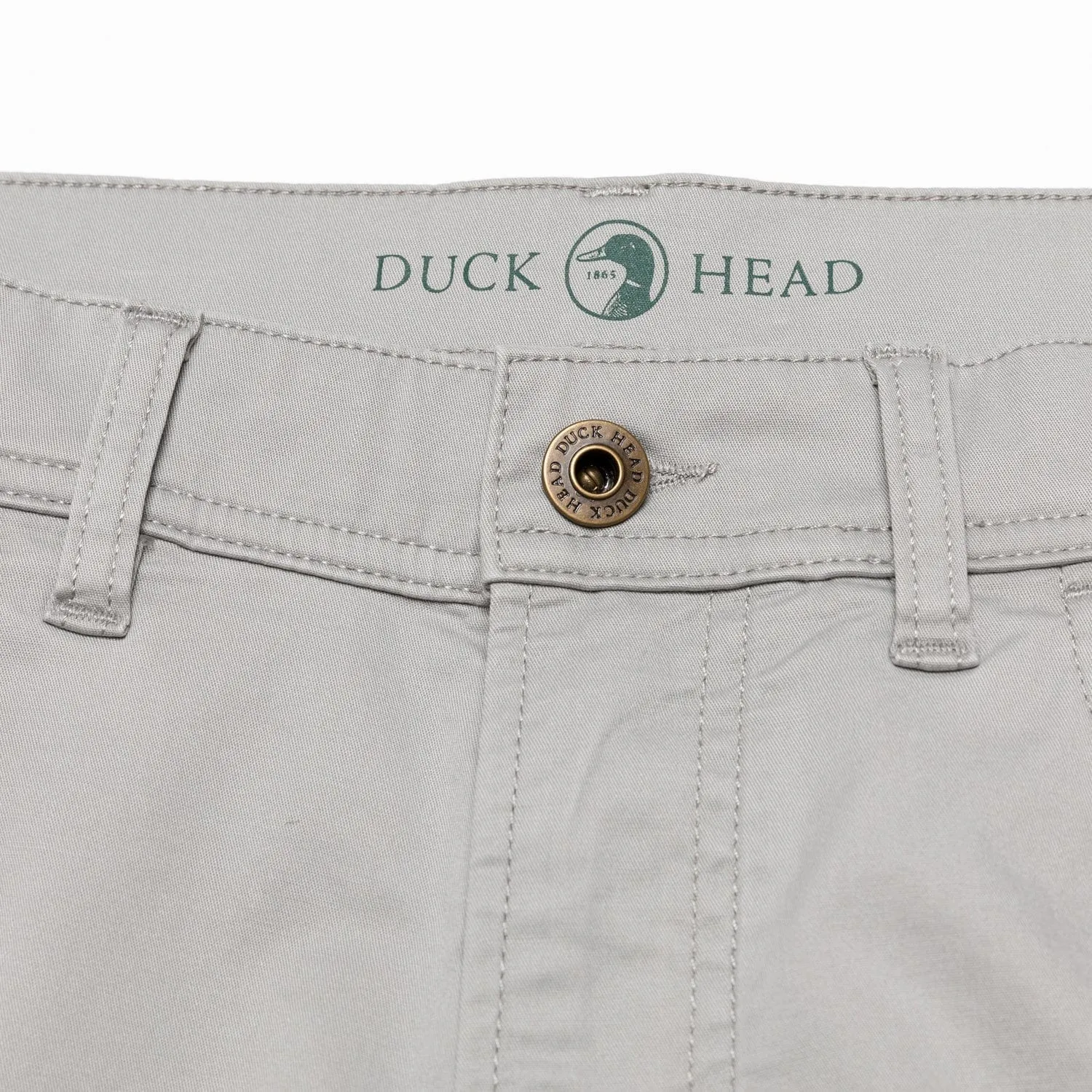 Duck Head Shoreline Twill 5-Pocket Pants in Limestone Grey - Men's