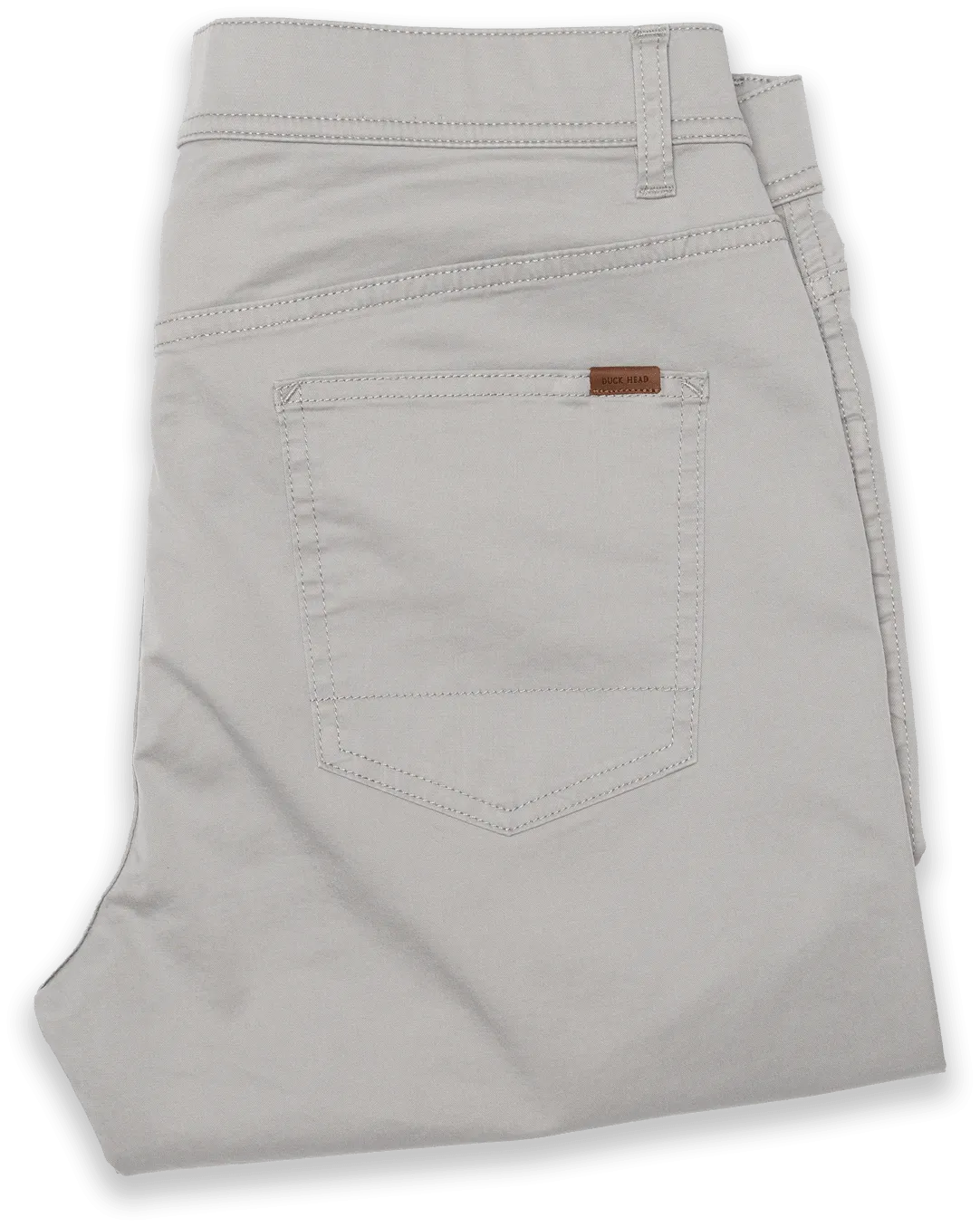 Duck Head Shoreline Twill 5-Pocket Pants in Limestone Grey - Men's